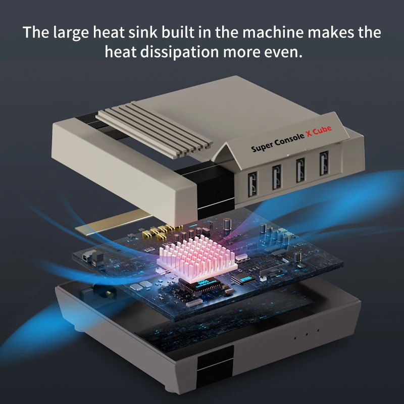 Super Console X Cube Retro Video Game Consoles Pre-load Up to 117,000+ Games,70+Emulators,Support Multi-players