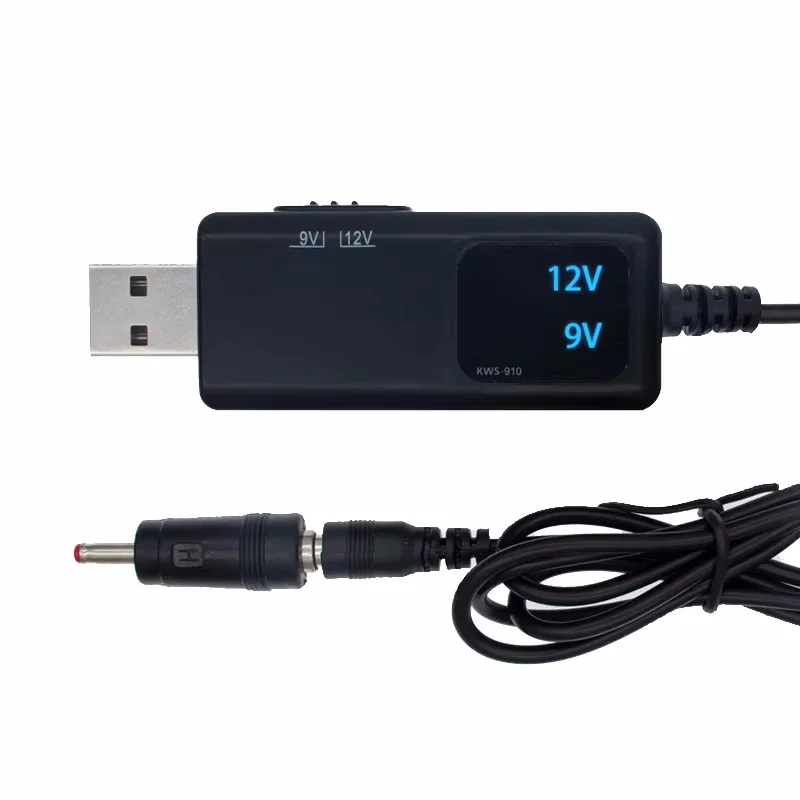 Versatile USB Boost Converter Cable with Adjustable Voltage Output and 3.5x1.35mm Connector