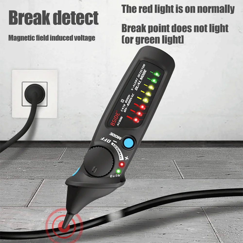BSIDE FWT11 High Quality RJ11 RJ45 Cat5 Cat6 Telephone Wire Tracker Tracer Toner Ethernet LAN Network Cable tester Line Finder 4
