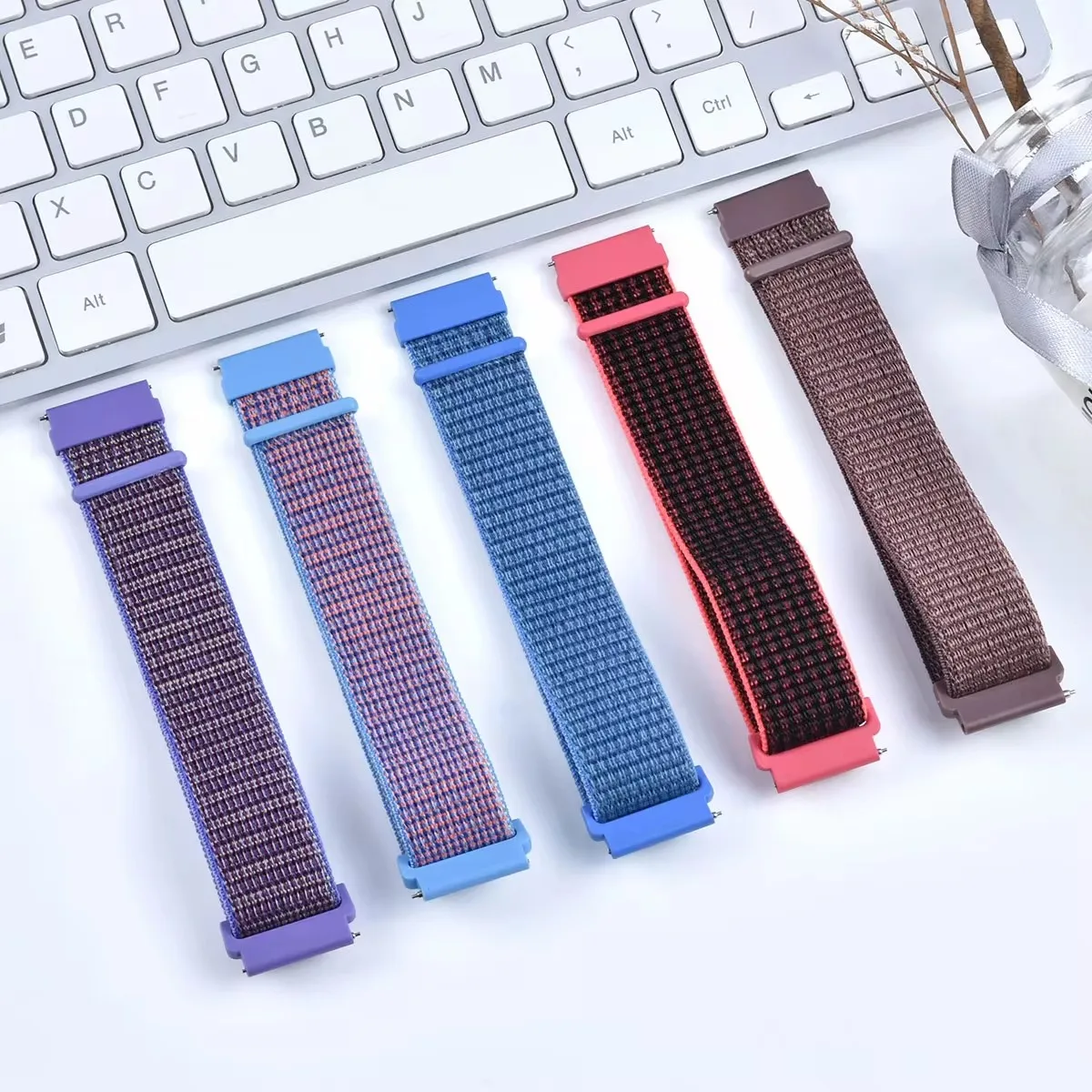 Nylon Watch Strap Wristband Bracelet - Various Sizes (16mm, 18mm, 20mm, 22mm)