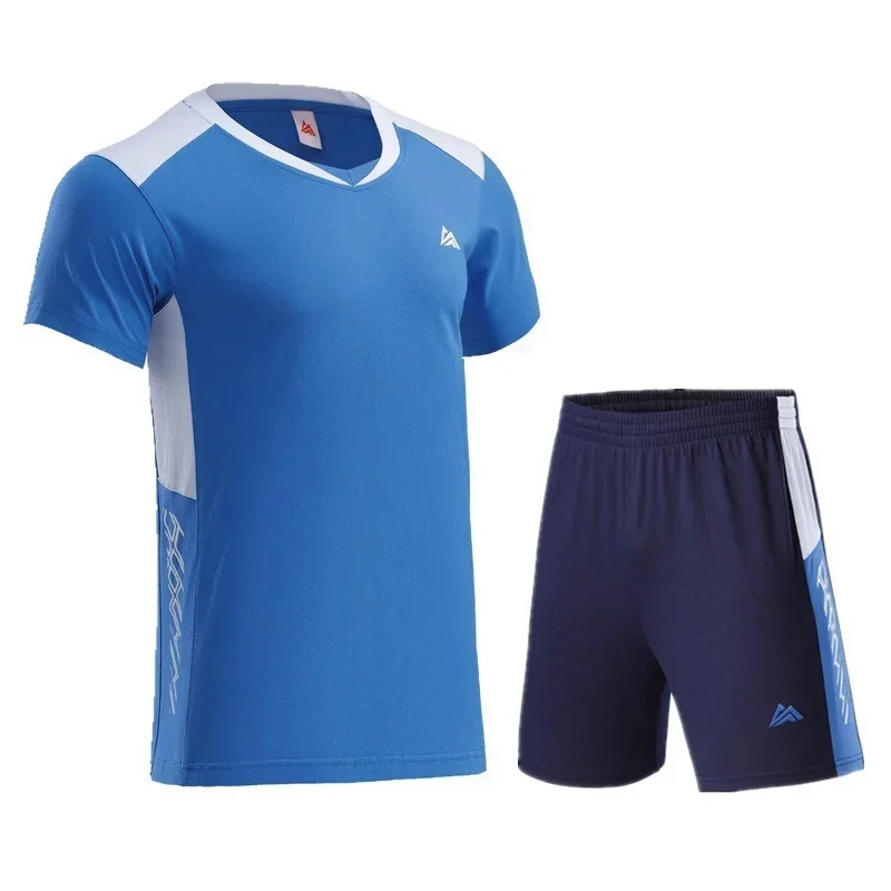Couple's Summer Short Sleeve Short Pants Badminton Uniform Quick Dry Breathable Volleyball Sportswear Casual Style