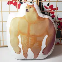 Cheems Confused Dog Plush pillow Muscle dog Double sided pillow cosplay Sofa cushions birthday present 2