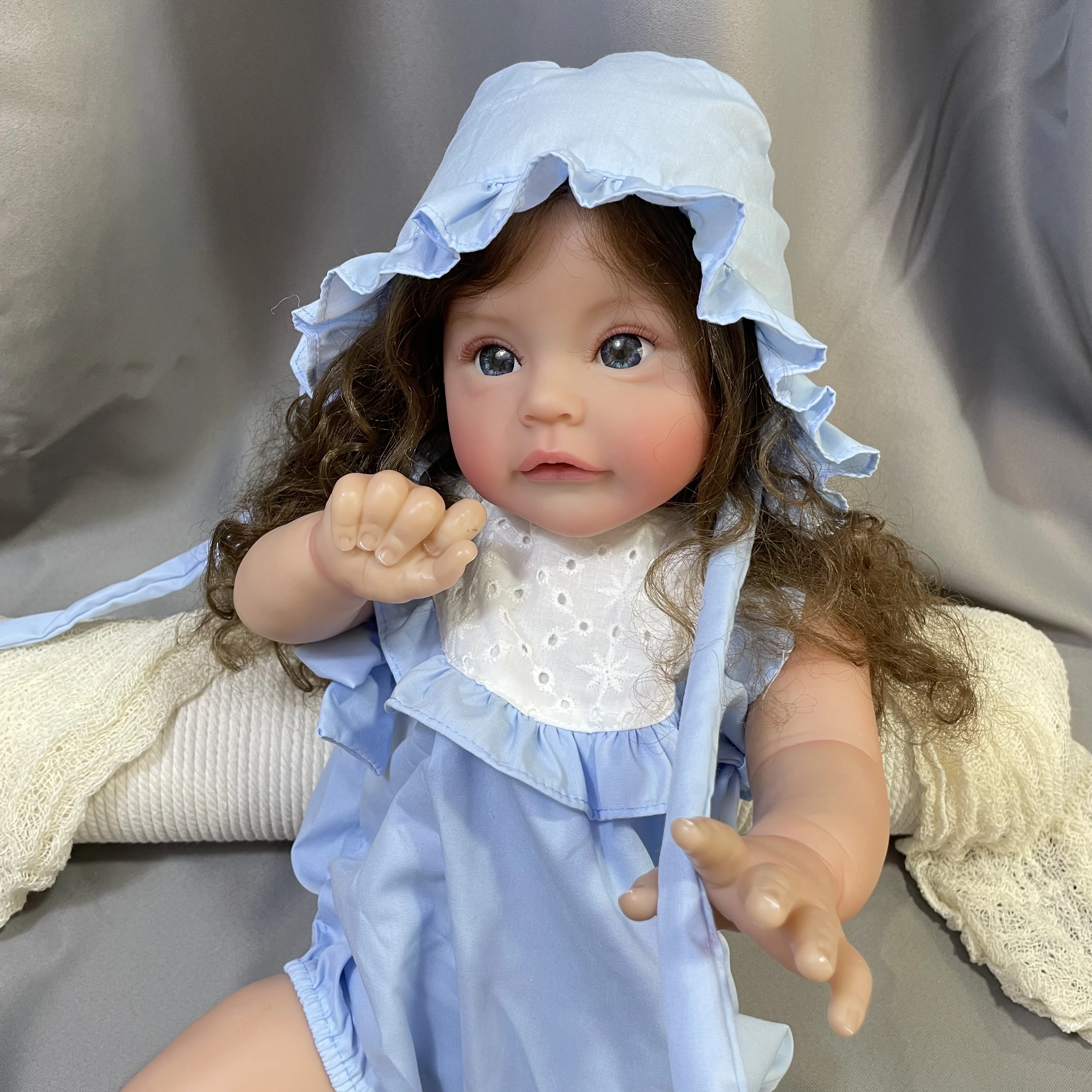 

60CM Huge Size High Quality Doll SueSue Large Baby Reborn Toddler Pop Girl Doll Soft Hug Body Cute and Realistic Real Baby