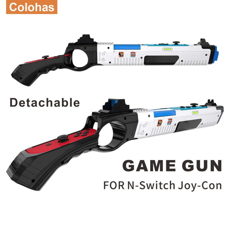 For Nintendo Switch Handgrip Sense Joystick Shooting Gun Controller Gamepad Joypad Disc Card Storage Gaming Accessories For Guns game controller accessories nintendo switch game controller