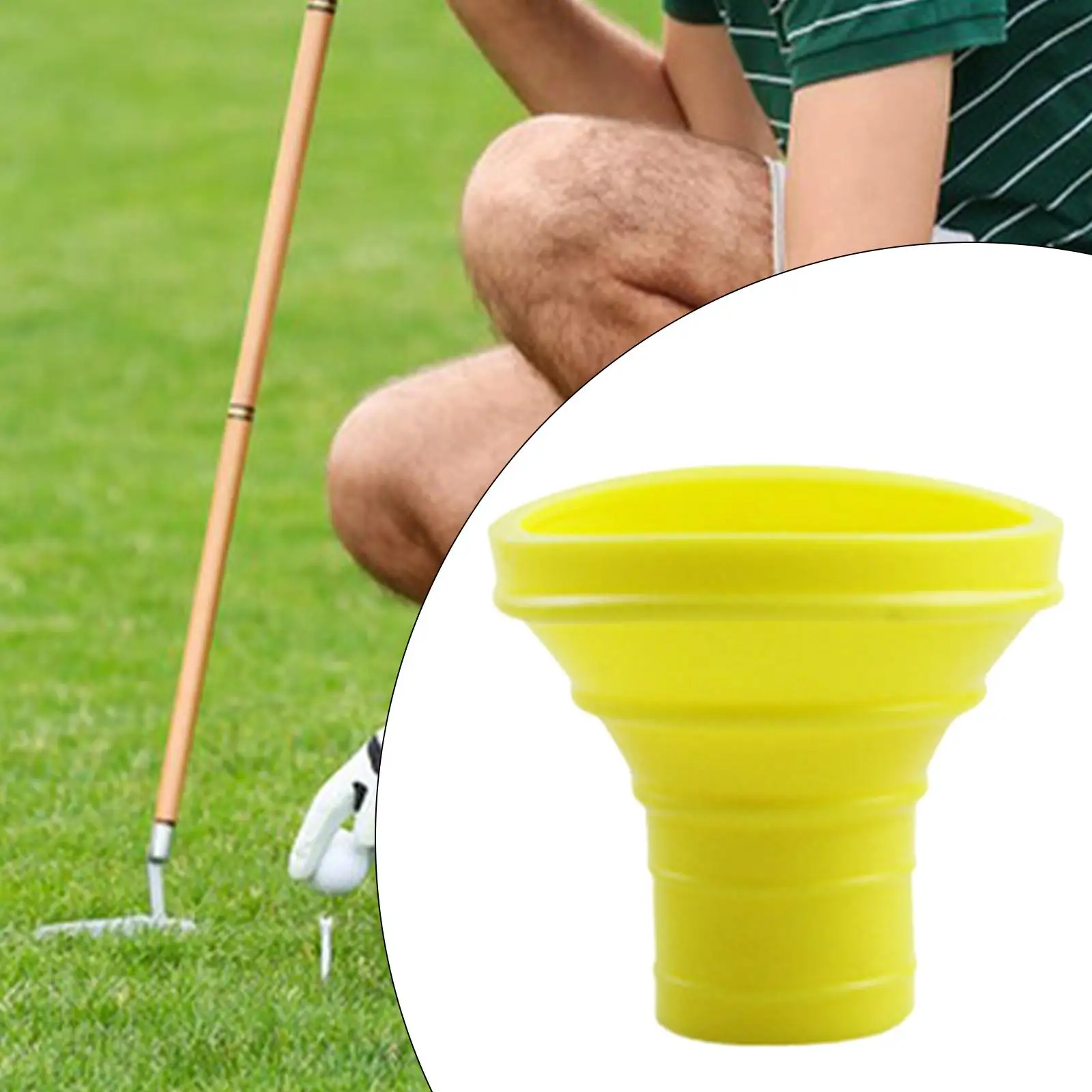 Golf Ball Retriever, Golf Ball Grabber, Picker Rubber for Golf Putter Training