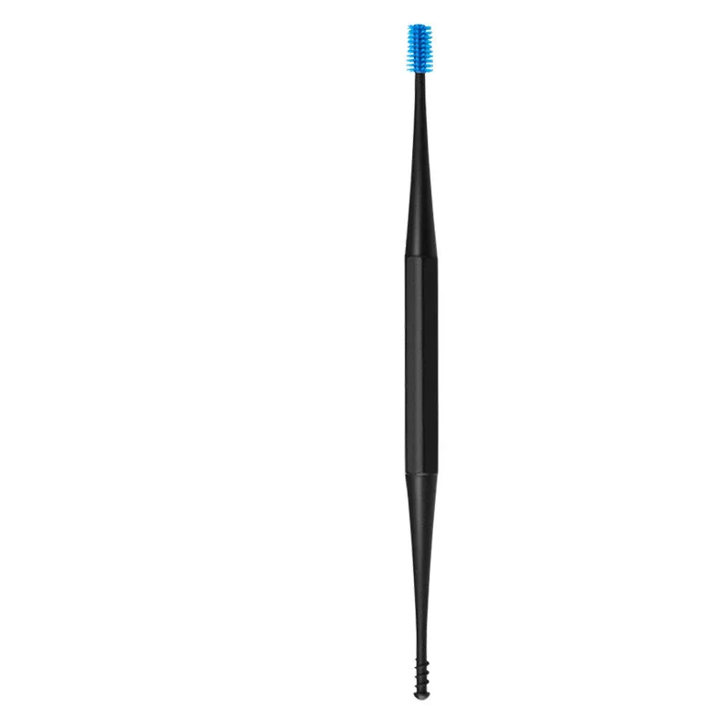 소프트 실리콘 더블 헤드 이어 클리너, 나선형 면봉 왁스 제거 도구, 리무버 청소 스틱, 1PC