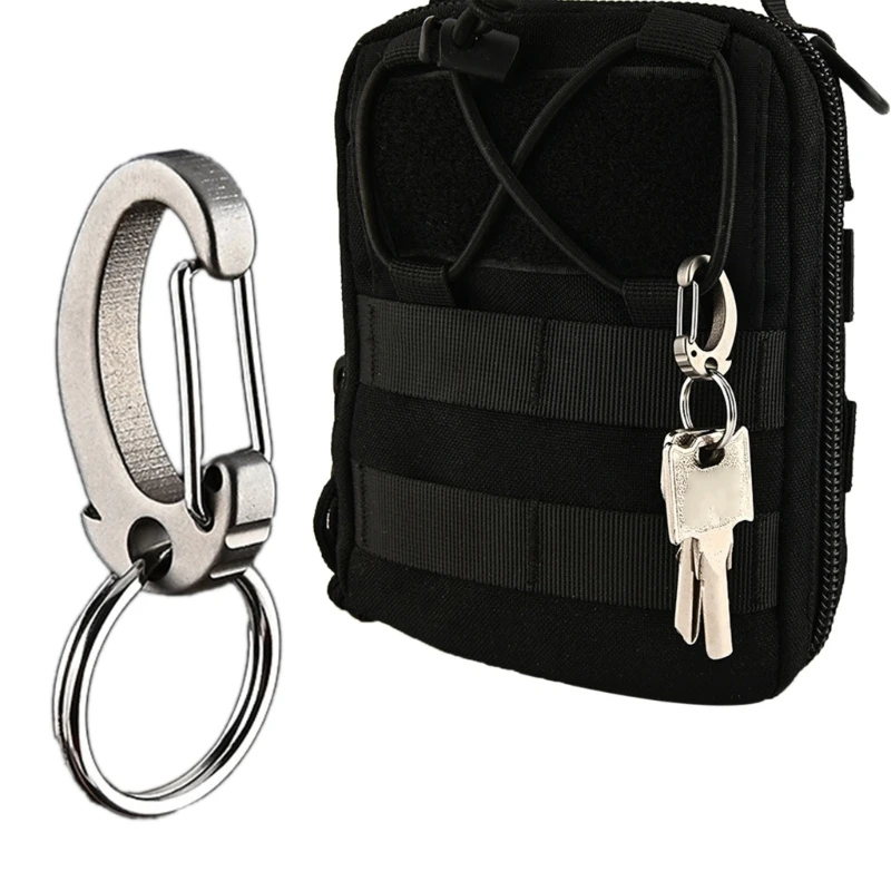 

A9LD Alloy Carabiner Keyring Mountaineering Buckle Climbing Quick Hanging Safety Carabiner Clip Outdoor Key Holder