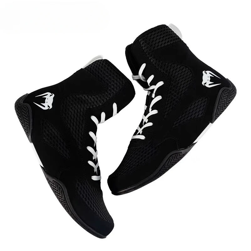 

Hot Sale Wrestling Shoes Men Designer Boxing Shoes Mens Luxury Brand Gym Training Shoe Mesh Breathable Fighting Boots