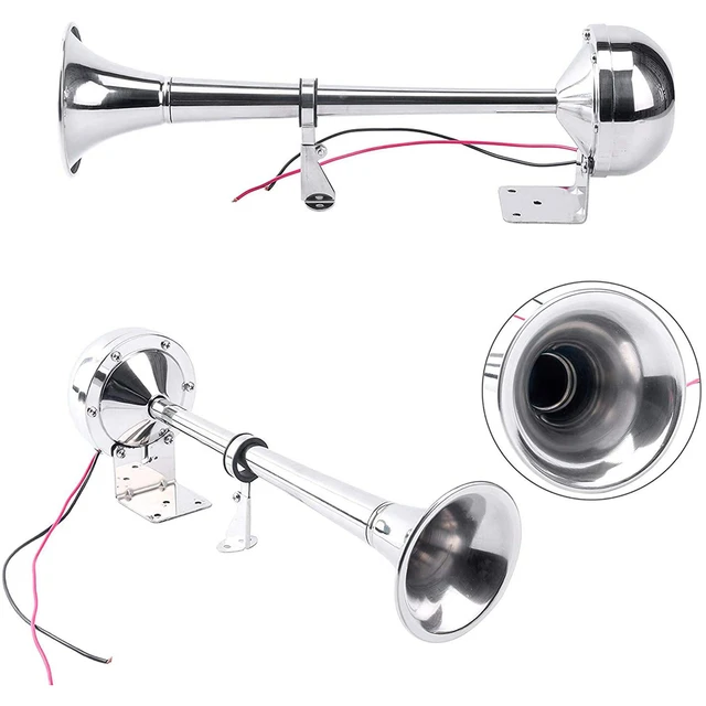 328dB Ship Horn 12V Electric Single Air Horn Ship Yacht Car Truck