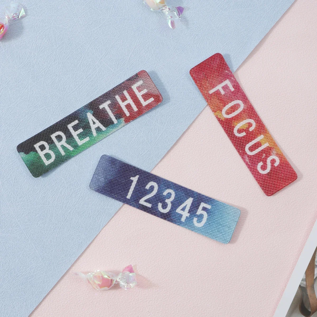 20PCS Calm Strips - Textured Sensory Stickers for Classroom Relief