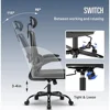 Desk and Chair Combo Set Home Office Furniture L Shaped Computer Desk Gaming Desk Chair with Adjustable Back Mesh Design 6