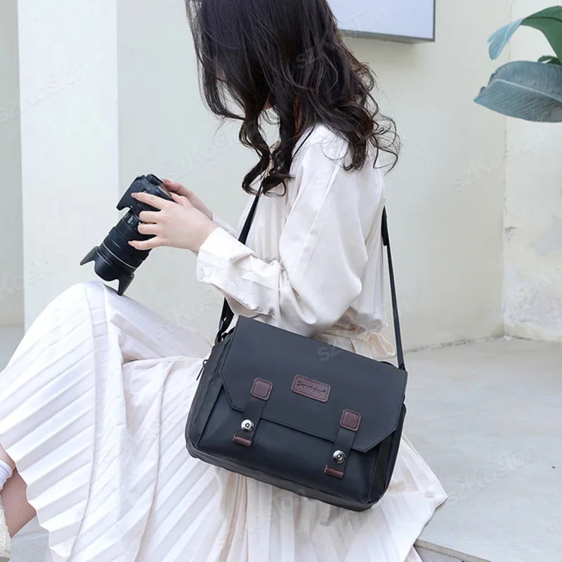Vielseitige Kamera Umhängetasche Fotografie Reise Umhängetasche Zubehör Tragbare Reise DSLR Sling Tasche Für Sony Canon – Detail 13