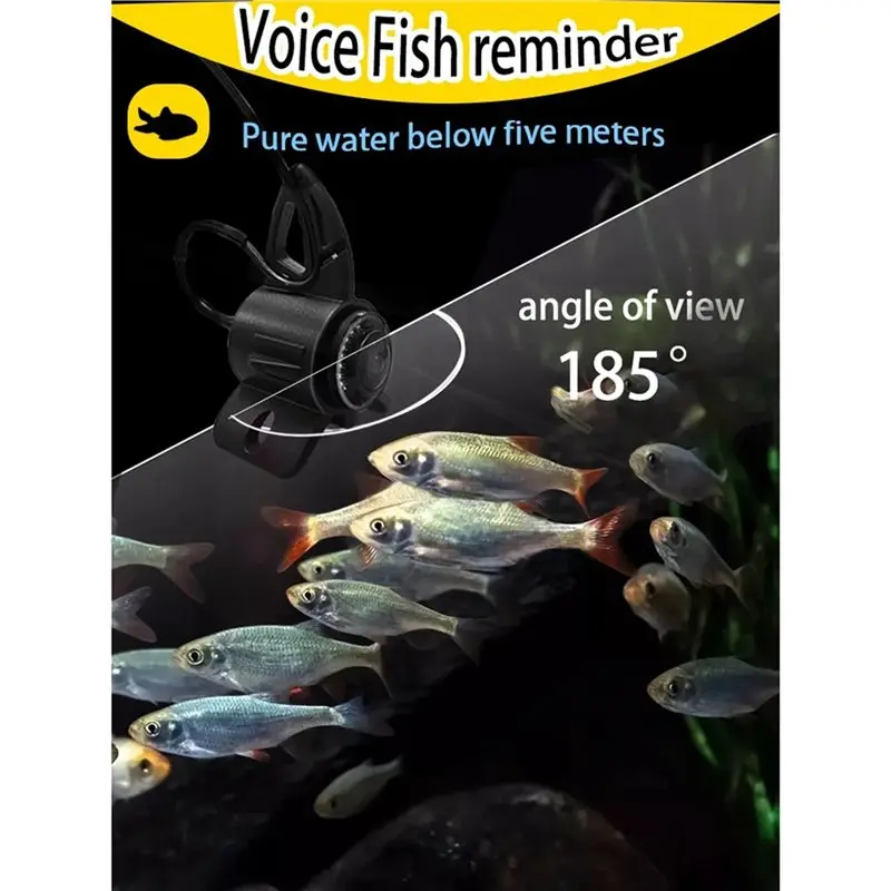 A74K-휴대용 수중 낚시 카메라 키트 5인치 모니터 4K 카메라 DVR 포함 20M 케이블 야간 투시 기능 바다/강 얼음용