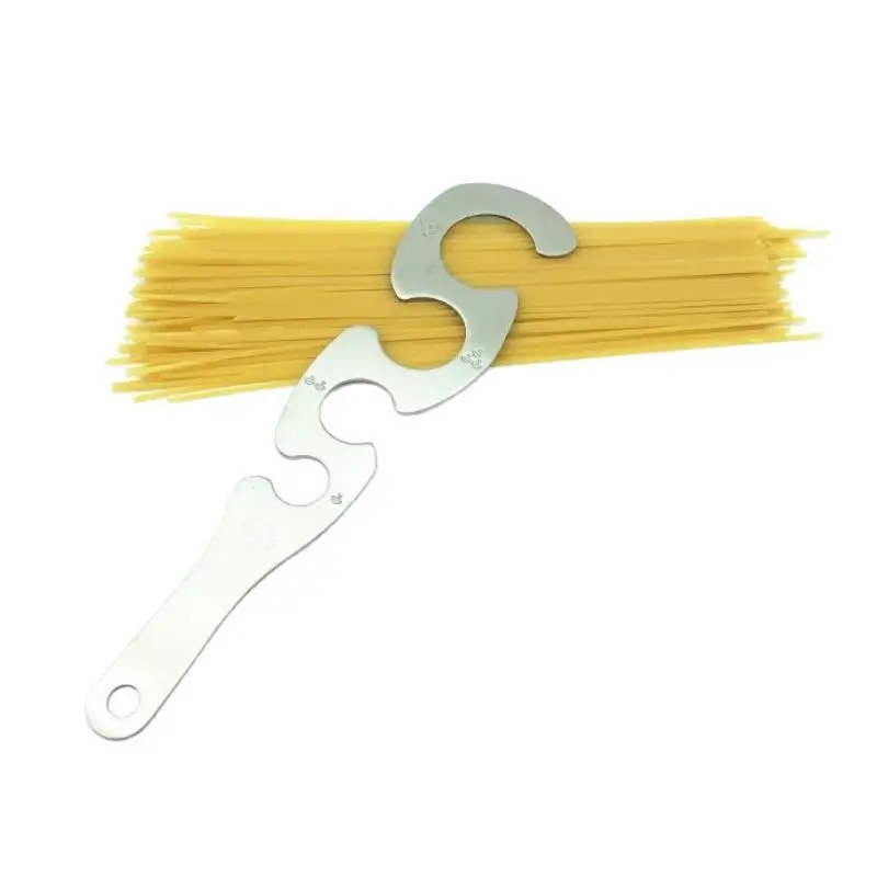 L Stainless steel measuring tool Italian noodle ruler Western restaurant kitchen supplies Noodle S-shaped Italian noodle ruler