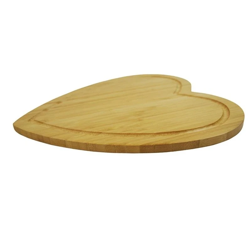 28x31.6cm Heart Shaped Cutting Board Cheese Board Double Sides Available Bamboo Cake Contanier Fruit Tray Cooking Blocks