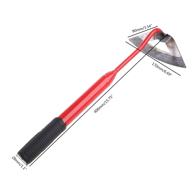 Gardening Tool Allsteel Hardened Hollow Hoe Garden Sharp Weed Puller Sickle for Backyard Loosening Planting Weeding Rake garden hoe