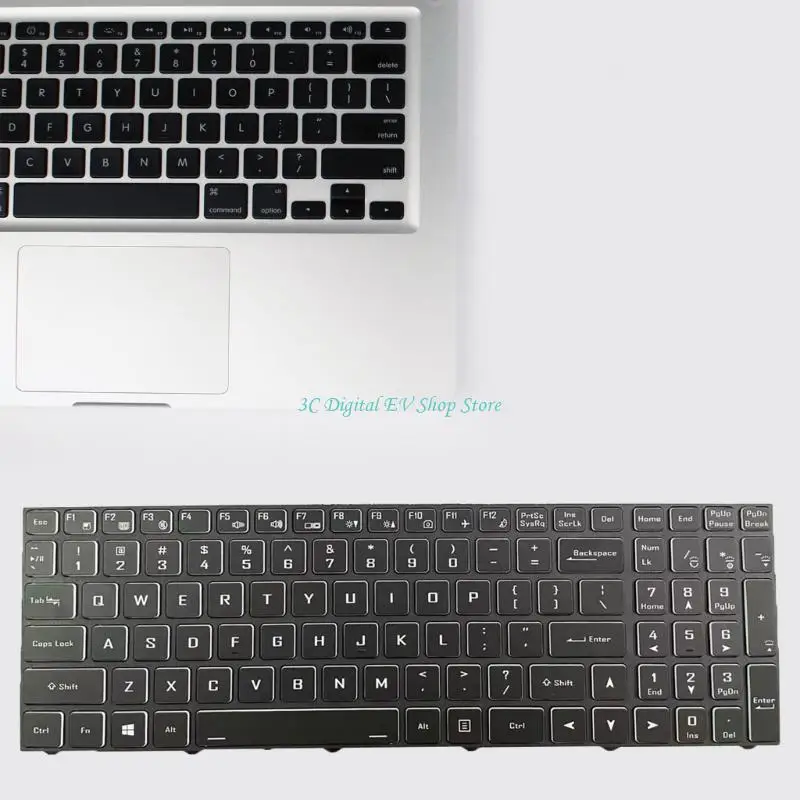 E74D US-Layout-Ersatztastatur mit Hintergrundbeleuchtung (optional) für Hasee ZX8 TX6 Laptop – Detail 7