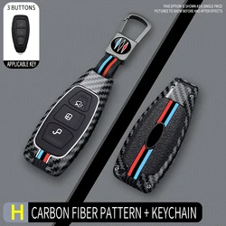 Premium Car Remote Smart Key Cover Shell - Sleek Protector for Ford Vehicles (Shell with keychain)