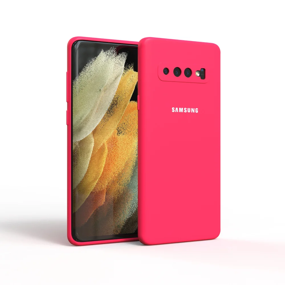 High-Quality Soft-Touch Silicone Protective Case for Samsung Galaxy S10 Series
