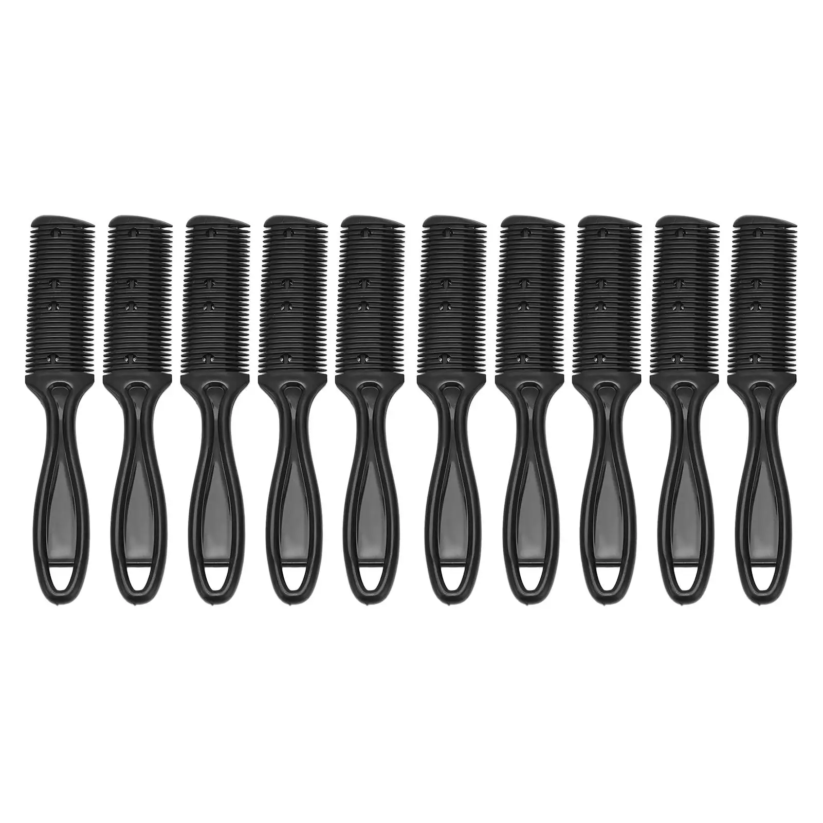 연습용 헤어커트 두꺼운 양면 헤어 숱기 빗, 살롱용 수제 헤어 커터, 양면 절단 가위 연습용 헤어커트 두꺼운 양면 헤어 숱기 빗, 살롱용 수제 헤어 커터, 양면 절단 가위