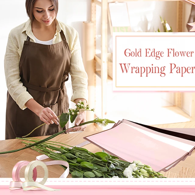 Waterproof Translucent Wrapping Paper, Florist Bouquet Supplies, Reversible  Floral Wrap Paper, Gift Wrap, Wedding, 20-60Pcs - AliExpress