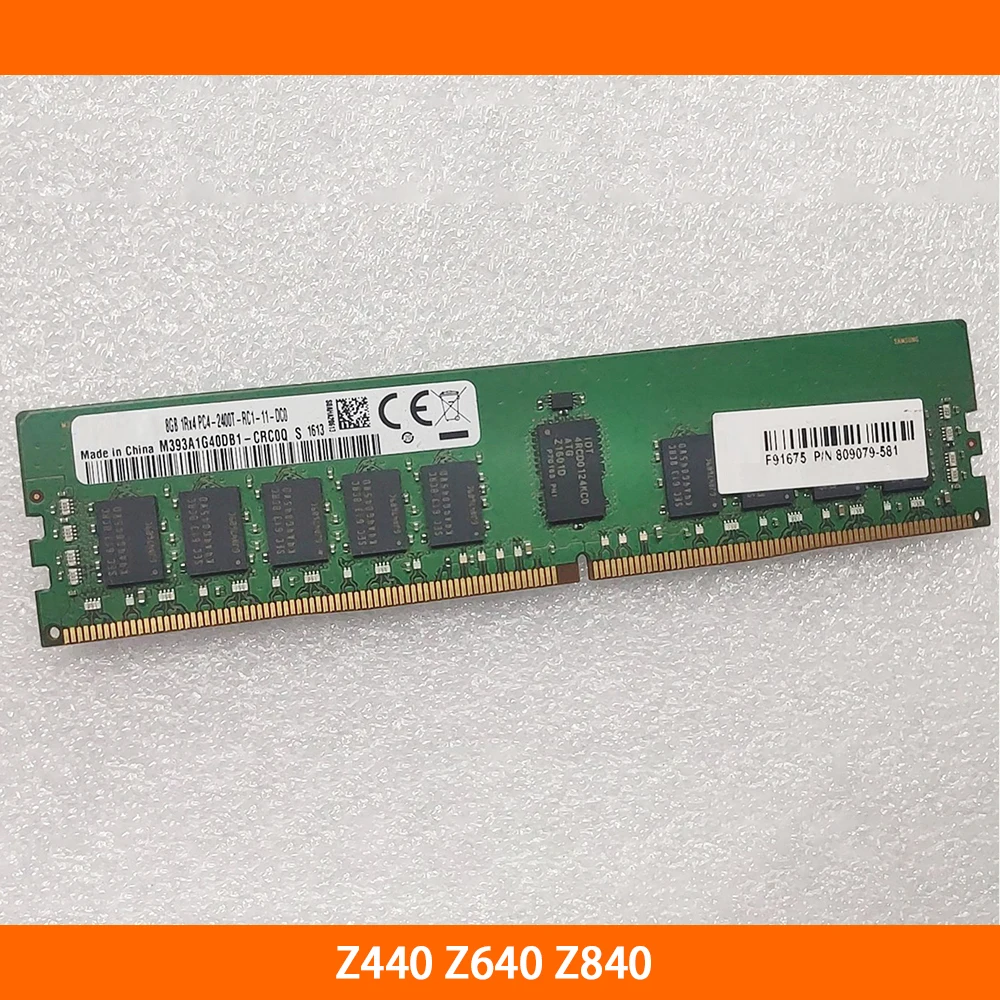 Memoria Server 1 Pz Per Hp Z440 Z640 Z840 809079-581 Ddr4 8G 2400 1 Rx4 Pc4-2400T Recc Completamente Testato