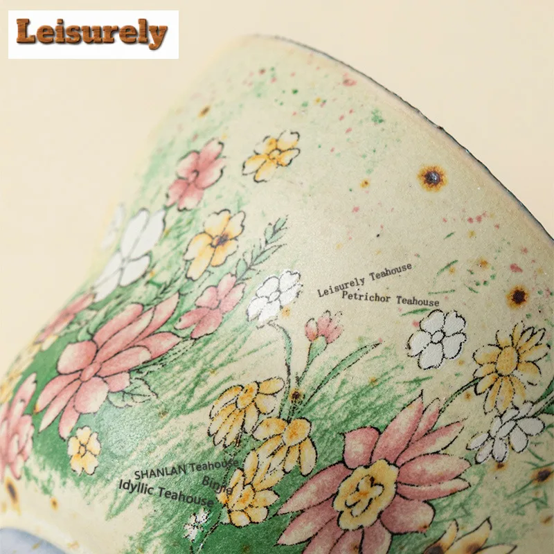 25ml Caramel Glaze Rabbit Flower-picking Gourd Teacup Luxury Tea Bowl Cute Cup Tea-tasting Smelling Cup Jianzhan Master Cups Cha