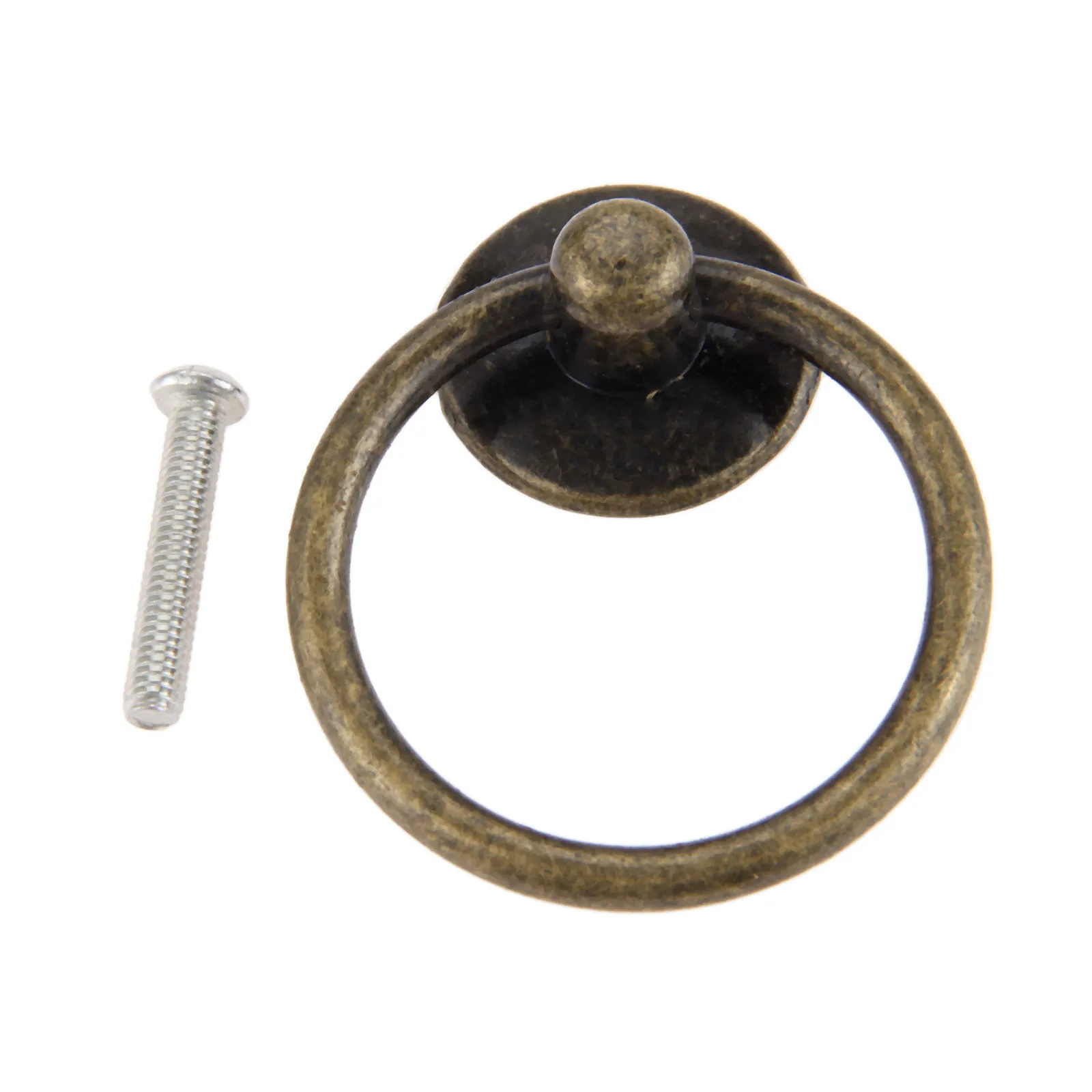 Furniture Door Ring Pulls Handle Knob Jewelry chest Cabinet Dresser Drawer Handles Antique Bronze/Black/White/Silver/Gold/Chrome