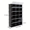 12-Tier Portable 72 Pair Shoe Rack Organizer 36 Grids Tower Shelf Storage Cabinet Stand Expandable for Heels 4