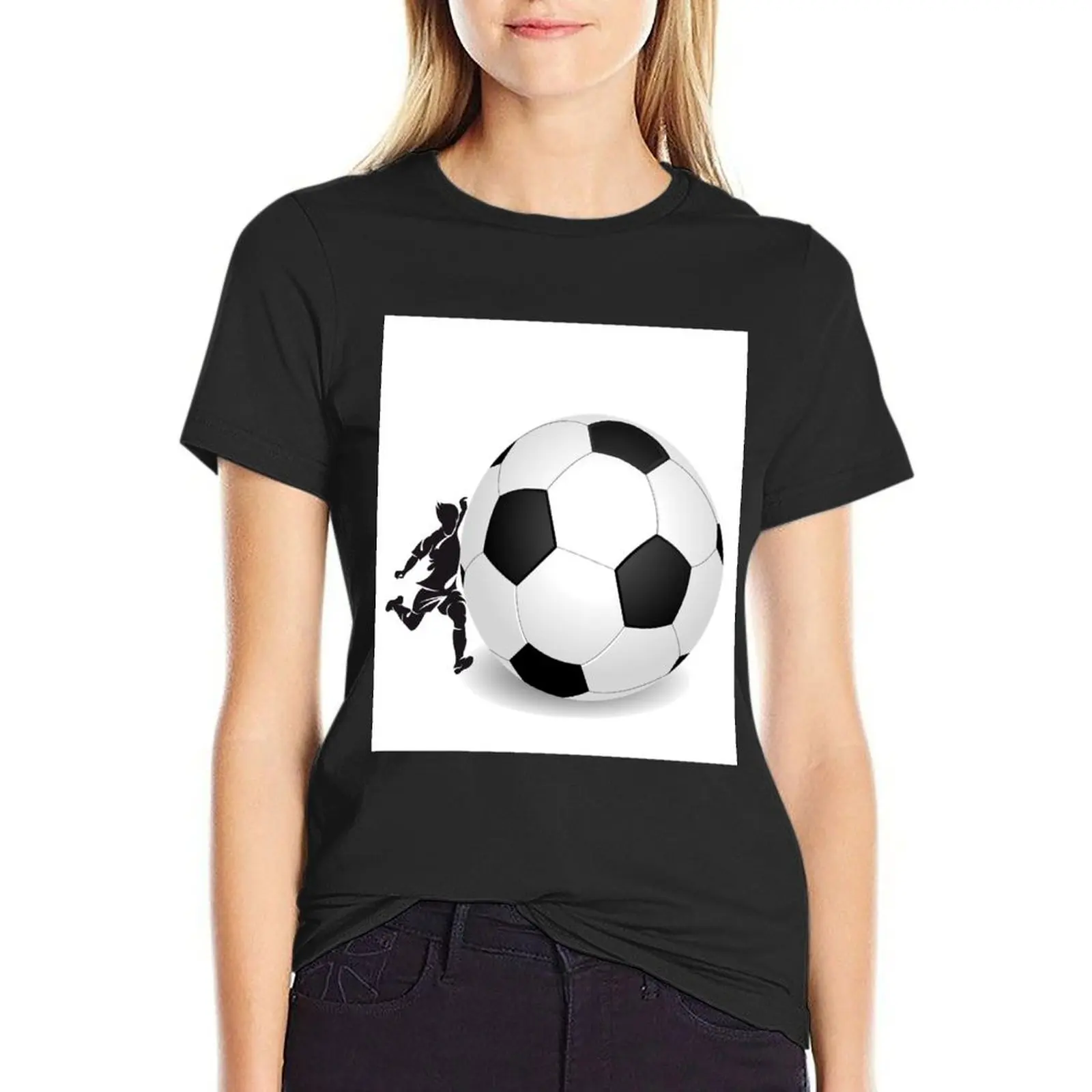 

I love soccer which equals life T-Shirt aesthetic clothes funny Woman T-shirts