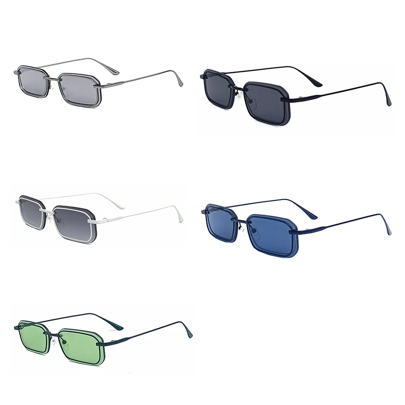 CATERSIDE Retro Punk Sonnenbrille, Herrenmode, quadratischer kleiner Rahmen, Sonnenbrille für Damen, Vintage, Outdoor-Sportbrille, Sommer, UV400 – Detail 12