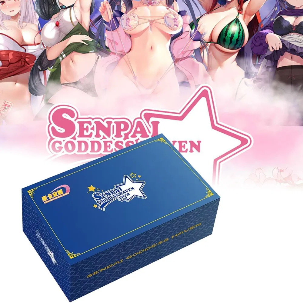 

Goddess Story Senpai Goddess Haven 5 Card Box Metal Card Booster Box Girl Party Swimsuit Bikini Anime Game Christmas Children