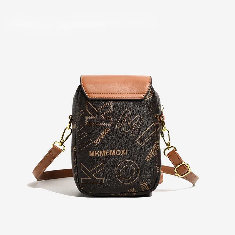 Borsa a tracolla per donna 2023 Nuova borsa a tracolla multifunzionale con lettere stampate sul mercato Borsa per cellulare classica e alla moda_voghion.com