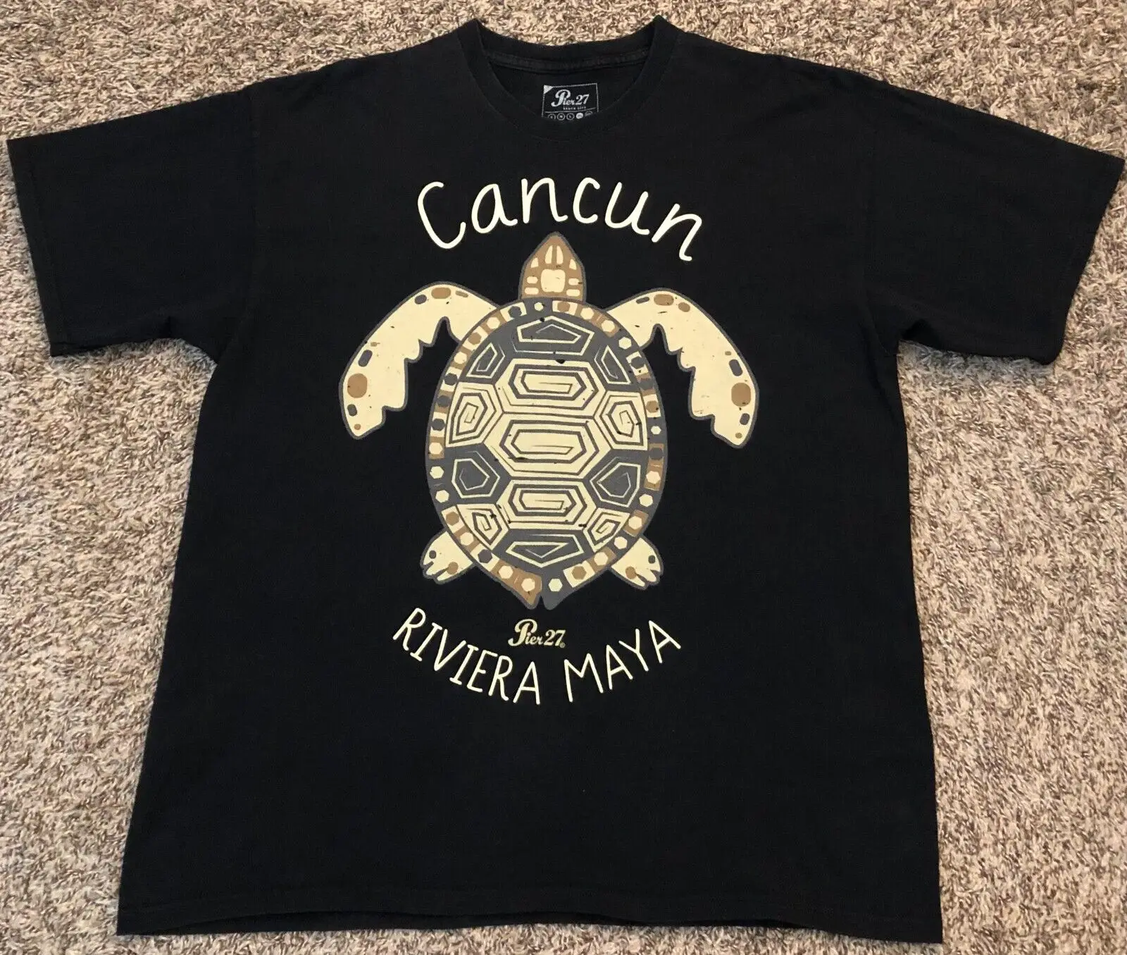 T-Shirt Nera Da Uomo Blu Navy Maya Pier 27 Da Uomo Taglia Xl