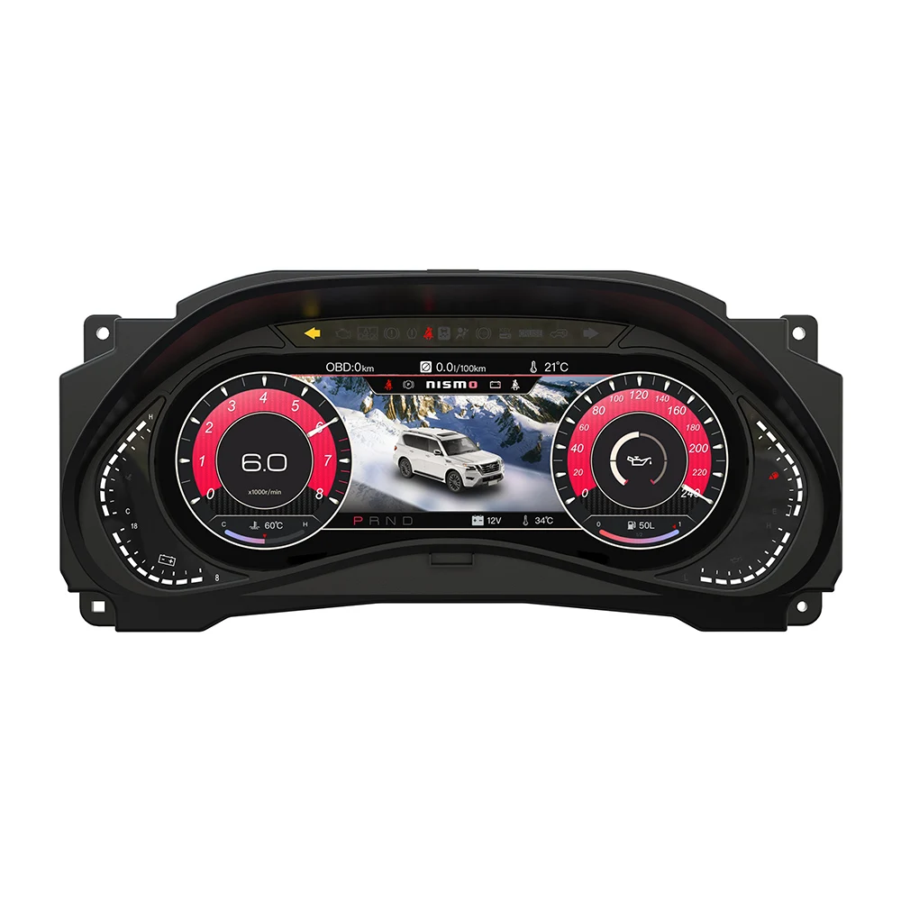 Velocímetro LCD para el Tablero de Instrumentos del Automóvil Nissan Patrol Y62, Panel de Instrumentos Digital, Cabina Virtual, Pantalla de Instrumentos, Navegación GPS 1