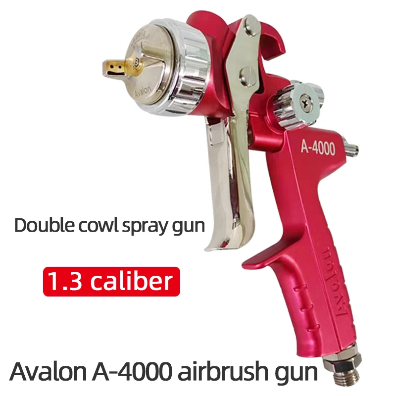 

Taiwan Avalon Spray Gun A4000 Double Cowl 1.3MM Caliber Small Fan Car Paint Spraying Gun