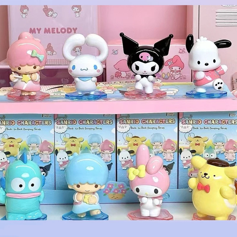

6/8Pcs/set Sanrio Blind Box Kawaii Hello Kittys Kuromi Cinnamoroll My Melody Anime Figures Dolls Mystery Box Series Toys Gifts
