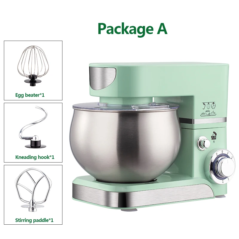 

220 V Stainless Steel Cook Machine And Noodle Mixer Small Kneading Machine Egg Milk Beater