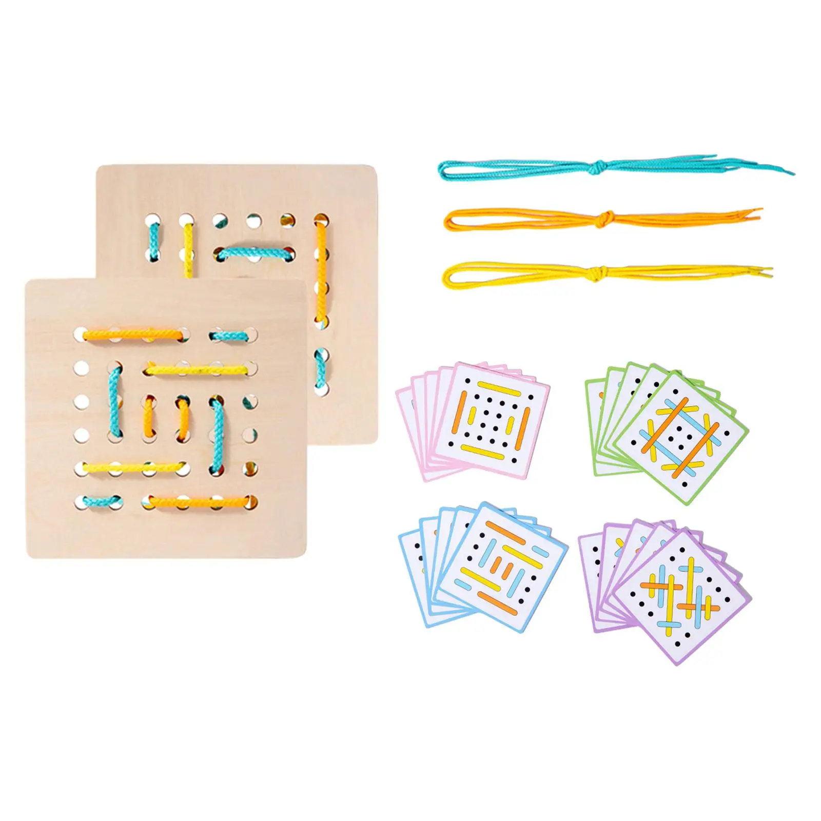 

Rope Threading Game Learning Preschool Learning Kids Valentines Gifts for Kids Boy and Girls Birthday Gift Age 3 4 5 6 Children