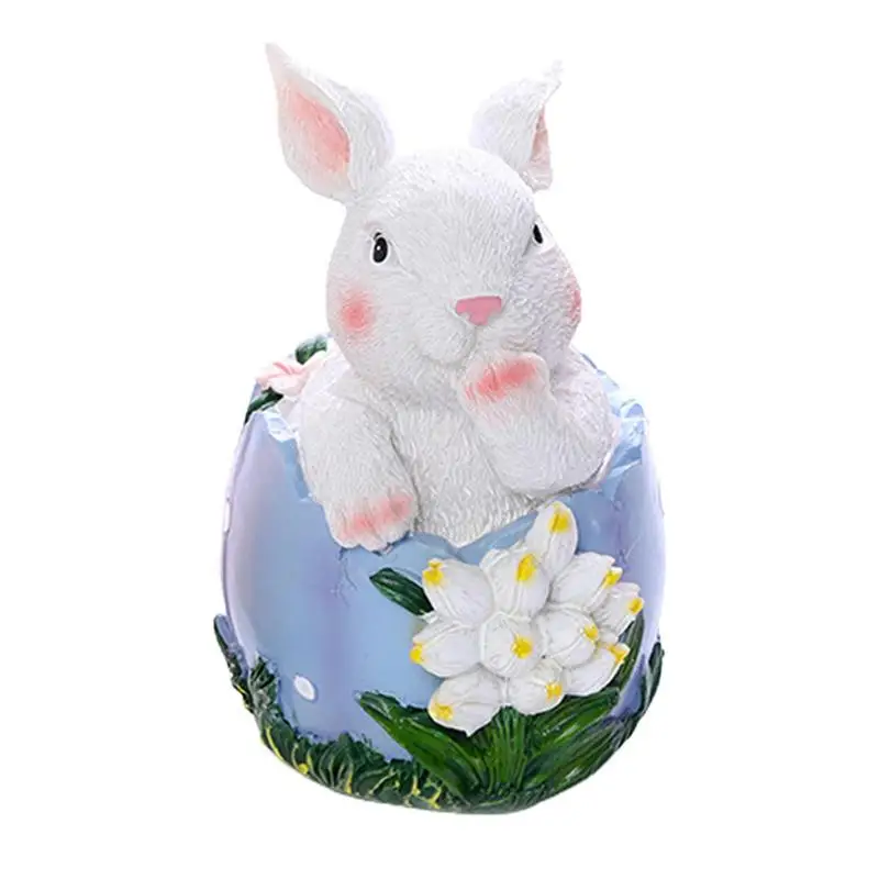 

Фигурки кролика для домашнего декора, Фигурка кролика в цветочной корзине, Декор, милый кролик, статуэтка кролика, современный Декор для дома