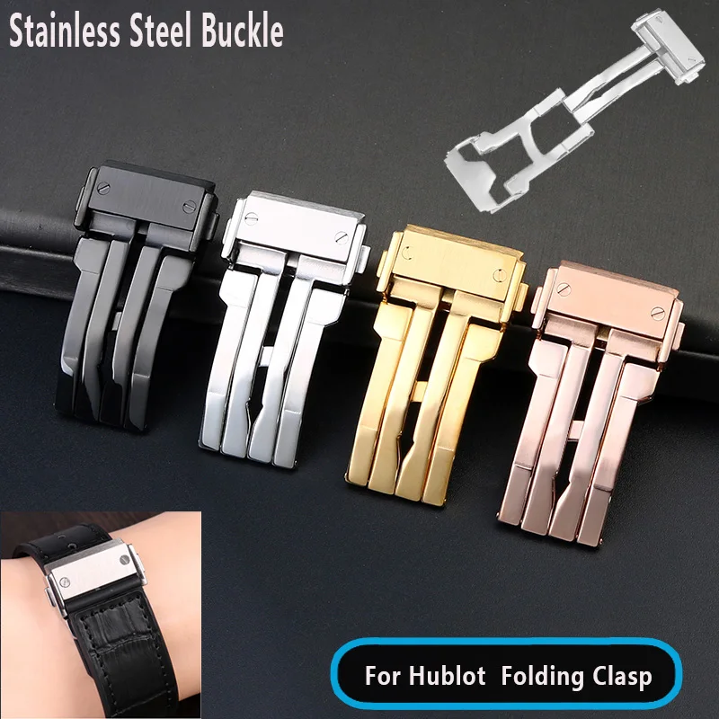 Fibbia In Acciaio Inossidabile Per Hublot Fusion Classic Big Bang King Power Series Cinturino Per Orologio Chiusura Pieghevole
