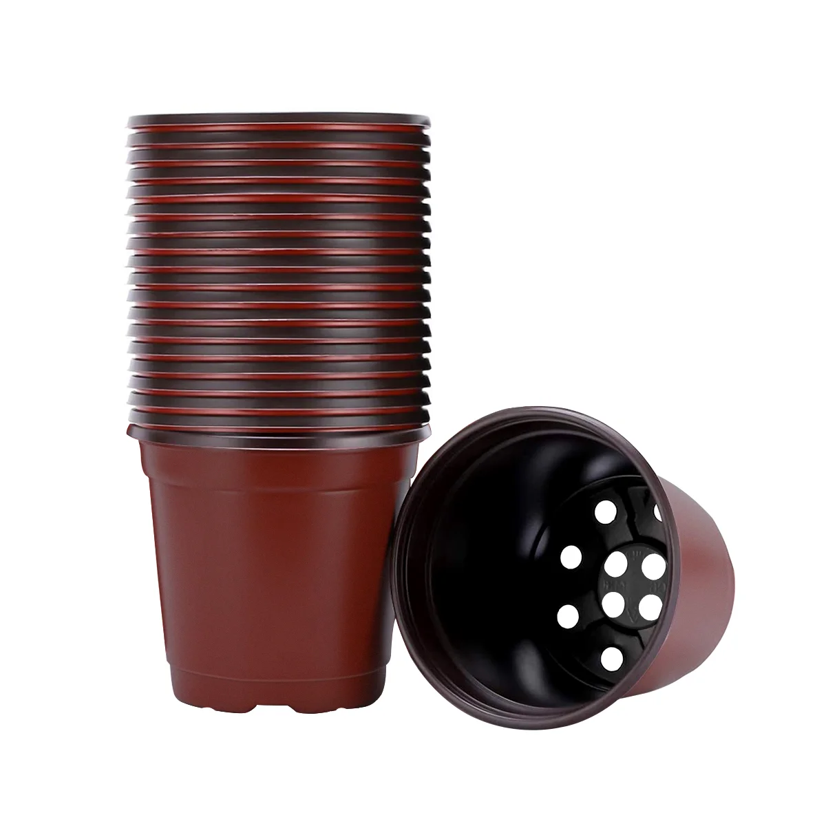 

Disposable Plant Flower Pots Nursery Seedlings Pot Lightweight Two-Tone Soft Flower Plant Container Seed Starting Pots