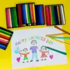 6/12/24/36 Colors Do Not Dirty Hands Plastic Crayon Erasable Painting Tools Triangular Children Wax Pencil Graffiti Oil Stick 4
