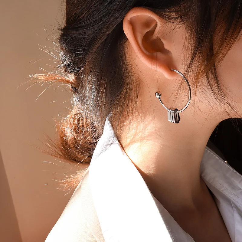 CINSY Jewelry Stainless Steel Earrings Jewelry For Women Kolczyki Brincos Piercing Christmas Aretes Earrings For women Pendiente