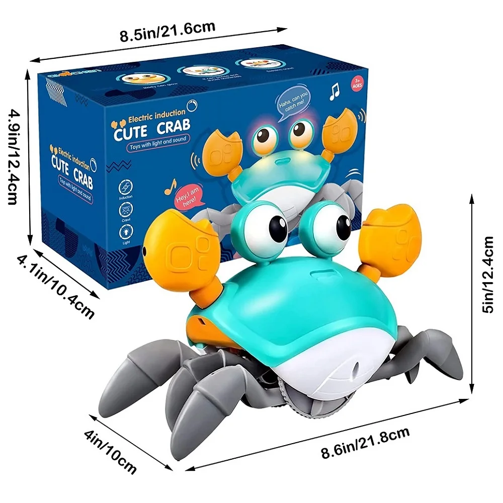Interactive Crab Toy for Babies Creative Crawling Crab Escape Electronic Toys Animal Pet Runaway with Musical Child Gift 6