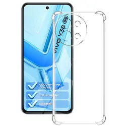 Silicone Soft Clear Shockproof Protective Case for Vivo Y38 5G (Shockproof Case)