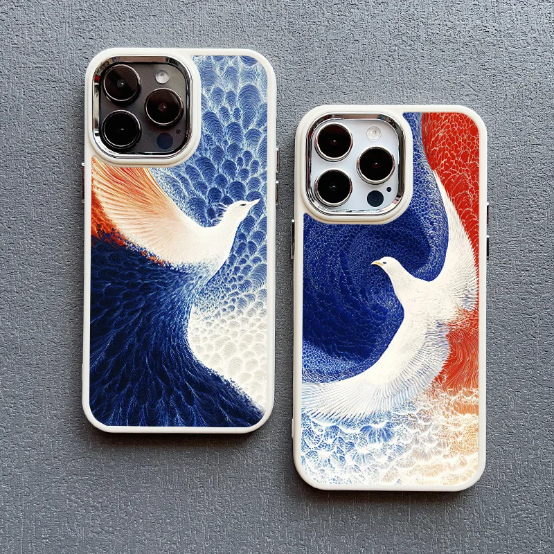 Eagle Soaring Cartoon Pattern Silicone Phone Case - Stylish Back Cover