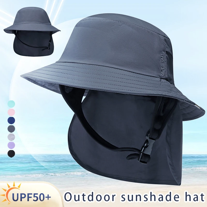 

Sun Hat Sunscreen Unisex Comfortable Breathable Outdoor Beach Surfing Mountaineering Fishing Wide Brim Upf50 Plus Bucket Hat New