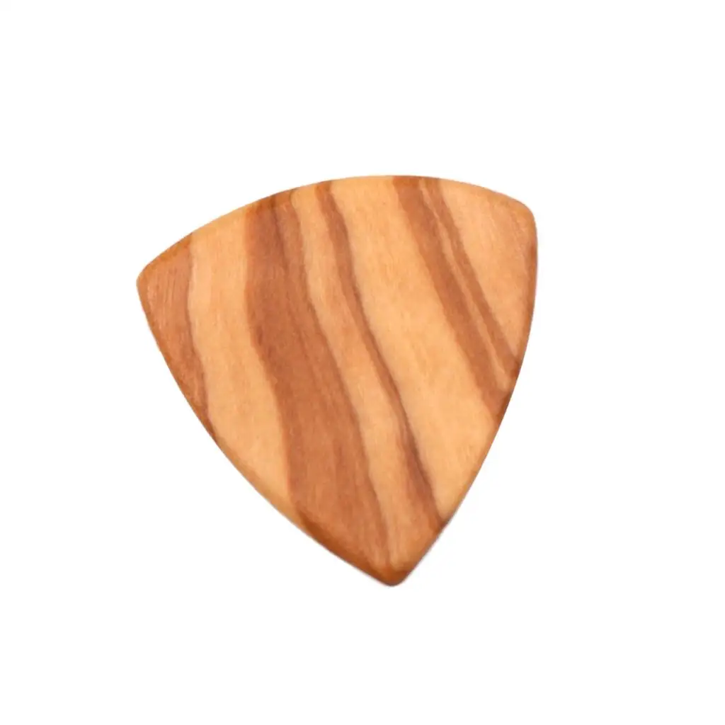 Guitar Plectrum Wood Guitar Picks 2mm Olive Wood Picks Triangle