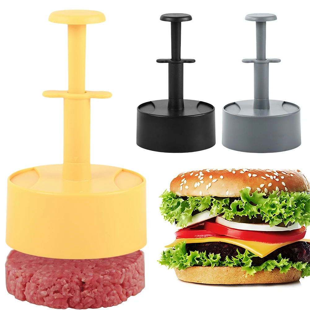 Non-Stick Hamburger Patty Maker Stuffed Burgers Beef Veggie Maker Mold with 100 Patty Papers Hamburger Mold Meat Kitchen Tools